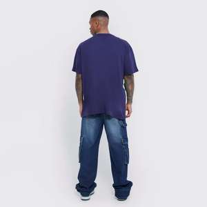 Ropa de moda para hombre, venta al por mayor, camiseta informal estampada con cuello redondo, Camiseta de algodón de manga corta para hombre, ropa a granel - Product Image 3