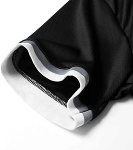 Haute qualité 100% polyester fait Oem personnalisé mode impression rouge et noir Baseball plein bouton Jersey - Product Image 5