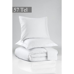 Icarus Series 57 Hotel Bedding Set Double King Size <b>Fitted</b> & Flat <b>Sheets</b> Duvet Cover with Quilts <b>Pattern</b> for Comfortable Sleep - Product Image 2