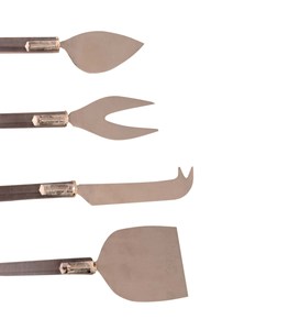 Hot Selling Set of 4 Stainless Steel Cheese <b>Knives</b> Mirror Polished for Home Hotel Restaurant 10ml Capacity for Weddings - Product Image 4