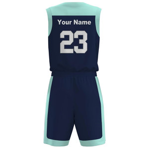 Ensemble d'uniformes de basket-ball pour hommes et adultes de conception personnalisée de Offre Spéciale coupe ajustée 100% polyester de haute qualité respirant séchage rapide personnalisé - Product Image 3