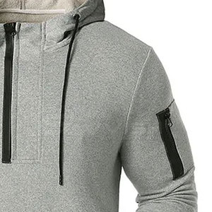 Latest Design 100% Cotton <b>Men</b> Hoodies Winter Street Style Custom Logo Wholesale - Product Image 3