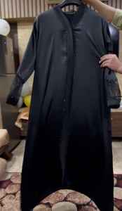 Femmes élégantes modestes importées Abayas brodées à la main manches en filet robes formelles de Dubaï tissu respirant musulman traditionnel - Product Image 4