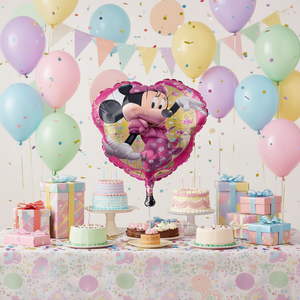 Ballon en aluminium Minnie Mouse 35x38cm, décorations de fête, lot de 2 - Product Image 3