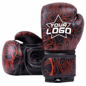 Prix de gros Logo personnalisé PU gants de boxe sac Muay Thai Kick gants de boxe pour le poinçonnage MMA formation - Product Image 6