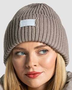 Bonnets en acrylique vierges de haute qualité, vente en gros, fabrication OEM, logo personnalisé, broderie, bonnets d'hiver chauds pour unisexe - Product Image 3