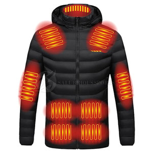 Chaqueta de Punto para Hombre, Corte Ajustado, Autocalentable, de Nailon/Poliéster, Transpirable, de Secado Rápido, con Cierre de Cremallera, Cuello Alto, Estilo Urbano, para Invierno - Product Image 2