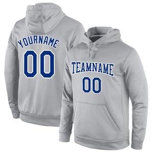 Industrie directe en gros 3D brodé personnalisé cousu gris Vintage USA drapeau-vieux or sport pull sweat à capuche - Product Image 6