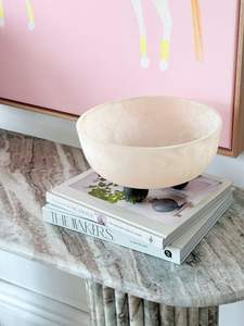 Longish personnalisé vente chaude ronde en forme de bol de service à salade en résine polie pour la décoration de table de fête de mariage - Product Image 2