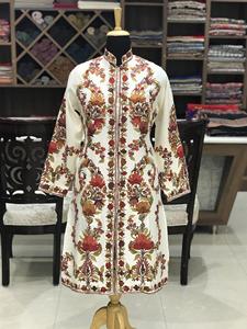 Bohemian Embroidered Vintage for Velvet Banjara Jacket Multi Colored Embroidery Work Eye Catching <b>Lantern</b> Sleeve Party - Product Image 2