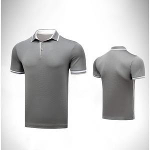 เสื้อยืดโปโลผู้ชายดีไซน์สีพื้นลำลองระบายความร้อนด้วยวัสดุระบายความร้อนระบายอากาศได้ดีไซส์ใหญ่พิเศษฤดูร้อน - Product Image 5