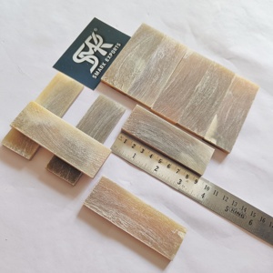 Escamas de Cuerno de Buey Rústicas Hechas a Mano, Material Ecológico de Alta Calidad y Duradero para Mangos de Cuchillos Personalizados - Product Image 4