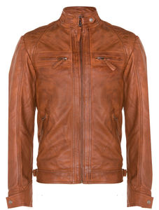 2025 veste en cuir à capuche pour hommes personnalisée de haute qualité meilleur prix veste en cuir de mode fabriquée au Pakistan - Product Image 2