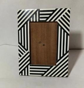 กรอบรูปฮอร์นทำมือธรรมชาติดีไซน์วินเทจขอบโลหะมีให้เลือกทุกขนาดสำหรับตกแต่งบ้านกรอบรูป - Product Image 3