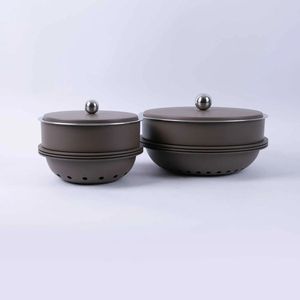 Casseroles à haute vente chauffe-aliments avec pot en acier inoxydable, couvercle et photophore pour ustensiles de cuisine servant une marmite de buffet de fête - Product Image 6