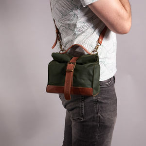 Sac à déjeuner isotherme en toile de cuir écologique durable réutilisable portable pour le travail au bureau et l'école LCLB-0017 - Product Image 1