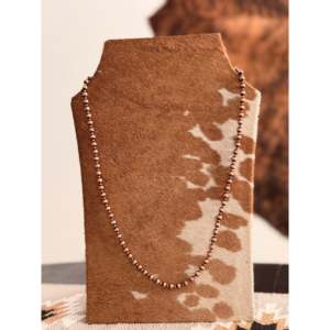 Collier bohème style Navajo en cuivre, fait à la machine, avec perles et chaînes vintage en alliage, motif animalier, idéal pour cadeau islamique, orné de diamants - Product Image 1