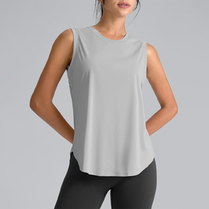 Custom gym yoga <b>tops</b> for women breathable workout apparel oem fitness wear with private label branding and logo printing - Product Image 1