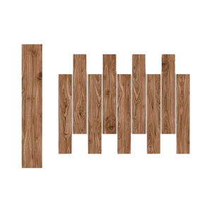 Lujo 200x1200 Azulejo de grano de madera de cerámica 8x48 Tablón de aspecto de textura Moderno Fácil instalación Tablón de suelo impermeable - Product Image 1