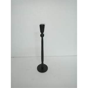 Candelabro de Metal Nórdico Negro Mate - Candelabro Elegante de 11 Pulgadas para Decoración del Hogar y Bodas, Venta al por Mayor de Portavelas - Product Image 1