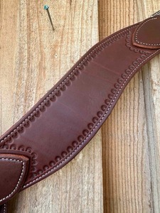 Pechera para Caballo Occidental con Martingala, Cuero, Herrajes de Acero, Talla Completa, Cob, Shetland - Product Image 3