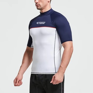Rash Guard Customized High Quality Short Sleeve for <b>Men</b> Rash Guard Custom <b>Swim</b> Shirt Full Sleeve Quick Dry - Product Image 1