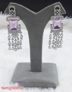 Moda nupcial AD piedra collar pendiente conjunto para mujer hermosa boda fiesta joyería tradicional étnica desgaste regalo colección - Product Image 6