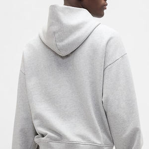 Conception de logo personnalisée Pull à capuche pour hommes pour les acheteurs en gros avec prix de gros pour les vêtements de rue tendance avec manches longues et poche - Product Image 5