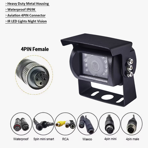 Sistema de cámara con vista de pájaro OEM 360 IP69K ADAS de 4 canales con cámara trasera inalámbrica para autobús/camión pesado resistente a los golpes 1080P - Product Image 5