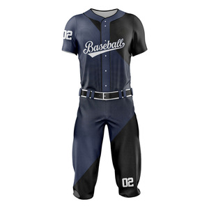 Vêtements d'entraînement les plus vendus Ensemble d'uniformes de baseball pour adultes au meilleur prix Uniforme de baseball en polyester respirant à sublimation complète - Product Image 5