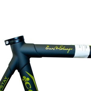 Nuevo Cuadro de Carbono Colnago C59 Italia Elettronico para Bicicleta de Carretera, Talla 57cm, Negro y Verde Flake - Product Image 5