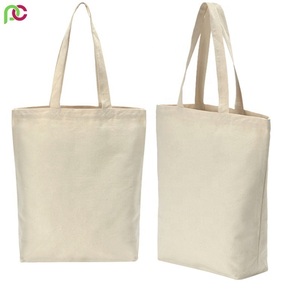 Sacs fourre-tout réutilisables écologiques avec logo personnalisé de 8oz 10oz 12oz pour femmes avec long manche Sacs à provisions promotionnels - Product Image 2