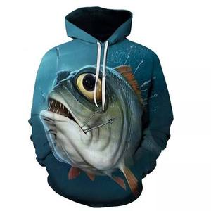 เสื้อฮู้ดสำหรับตกปลาของผู้ชายเสื้อสวมหัวพิมพ์ซับลิเมชัน100% ผ้าฟลีซดีไซน์ใหม่ - Product Image 5