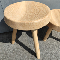 Tabouret de haute qualité Chaise pouf rond Charlotte Perriand Tabouret Meribel Tabouret