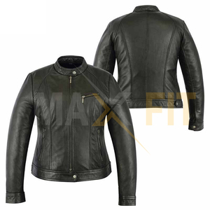 Vestes en cuir PVC à fermeture éclair de toutes les couleurs pour hommes vestes en cuir de meilleure qualité pour femmes par MAXFIT entreprises - Product Image 4