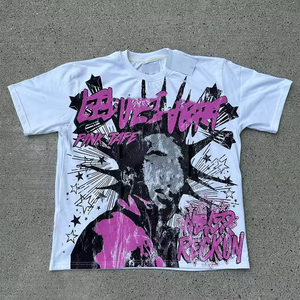 Camiseta Personalizada OEM de Algodón 100% de 270 g/m² con Estampado Gráfico en Serigrafía, Estilo Holgado y Cuadrado, Modelo 2026 - Product Image 5