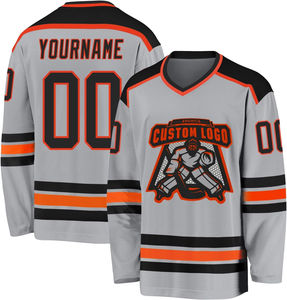 2025 personnalisé 100% Polyester maillots de Hockey sur glace d'équipe de haute qualité maillot de sport respirant avec impression par sublimation brodée - Product Image 2