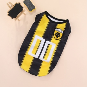 เสื้อผ้าสุนัขสำหรับเล่นกีฬาฤดูร้อน ลายฟุตบอล บาสเกตบอล ธีมการแข่งขัน ชุดฝึกสุนัข <span class=keywords><strong>ราคา</strong></span>โรงงาน ขายส่งเสื้อผ้าสัตว์เลี้ยง - Product Image 5