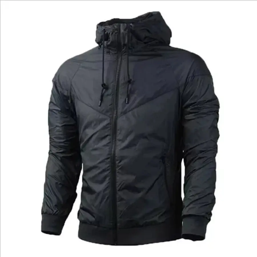 Winter New Men's Rain Coat Custom Design Outdoor Running Men's Plus Size Windbreaker Jacket