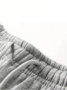 Pantalones con cordón forrados de lana personalizados de alta calidad para hombre, color sólido al por mayor - Product Image 3