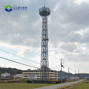 Torre Autoportante in Acciaio Zincato a 4 Gambe per Telecomunicazioni Mobili 4G/5G con Piattaforma per Torre Cellulare 5G - Product Image 1