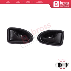 BDP1528 Inner <b>Door</b> <b>Handle</b> Right Left Black Rod Type for Clio 2 Scenic Megane 1 Trafic Master 2 Mascott Logan 1 Movano Vivaro A I - Product Image 3