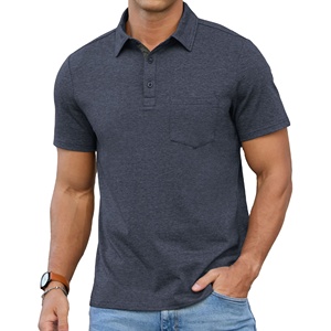 Camisetas Polo de Algodón Nuevas de Verano para Hombre, Ropa Casual de Calle, Camisetas Polo con Botones para Hombre, HECHAS POR BS 2027 - Product Image 1