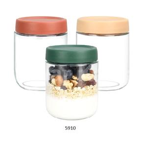 2 Pack Glass Candy Jar Cookie Jar With Airtight Seal Lid <b>Food</b> <b>Storage</b> Jar for Snacks <b>Dry</b> <b>Food</b> Jelly Beans Canister - Product Image 3