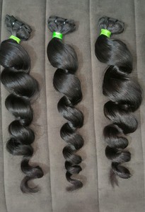 มัดผมอินเดียแบบไม่ผ่านกระบวนการมัดผมแบบ Remy สำหรับผู้หญิงผมบริสุทธิ์สไตล์คลื่นน้ำ - Product Image 5