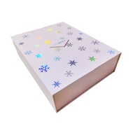Boîte Cadeau Luxe Personnalisée en Carton Rose, Vide, Calendrier de l'Avent pour 10 Jours