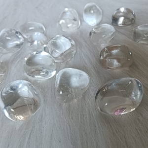 Natural Clear Quartz Tumble Stone Polished Healing <b>Crystal</b> Pocket Stone Meditation Reiki Home Decor Wholesale - Product Image 2