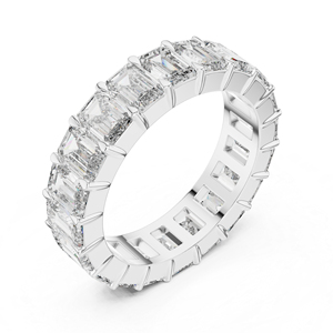 Anillo de Oro Amarillo de 14K con Diamante Cultivado en Laboratorio y Esmeralda |   Anillo de Fiesta |   Diamante Cultivado Nuevo - Product Image 5