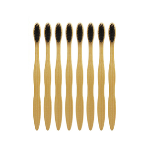 100% cepillo de dientes de bambú biodegradable, viaje respetuoso con el medio ambiente bajo precio logotipo personalizado cepillos de dientes de madera reciclables biodegradables - Product Image 1