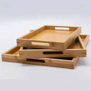 Large Rustic Tray with Artisan Woodwork <b>Vintage</b> Charm for Home Decor Daily Service Needs Modern Design Style for Ramadan Diwali - Product Image 2